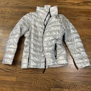 Metallic Silver Gap Jacket